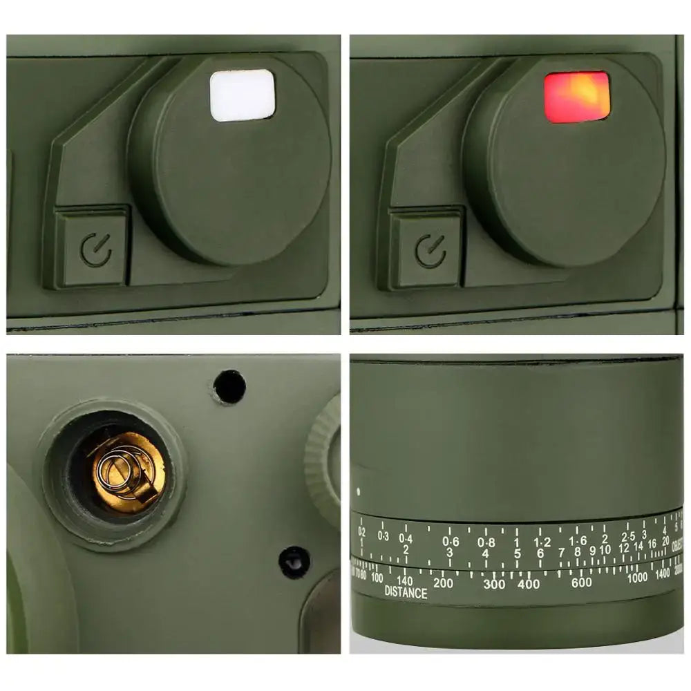 Professional Binoculars – Waterproof with Rangefinder & Compass (10x50) - Green - SS