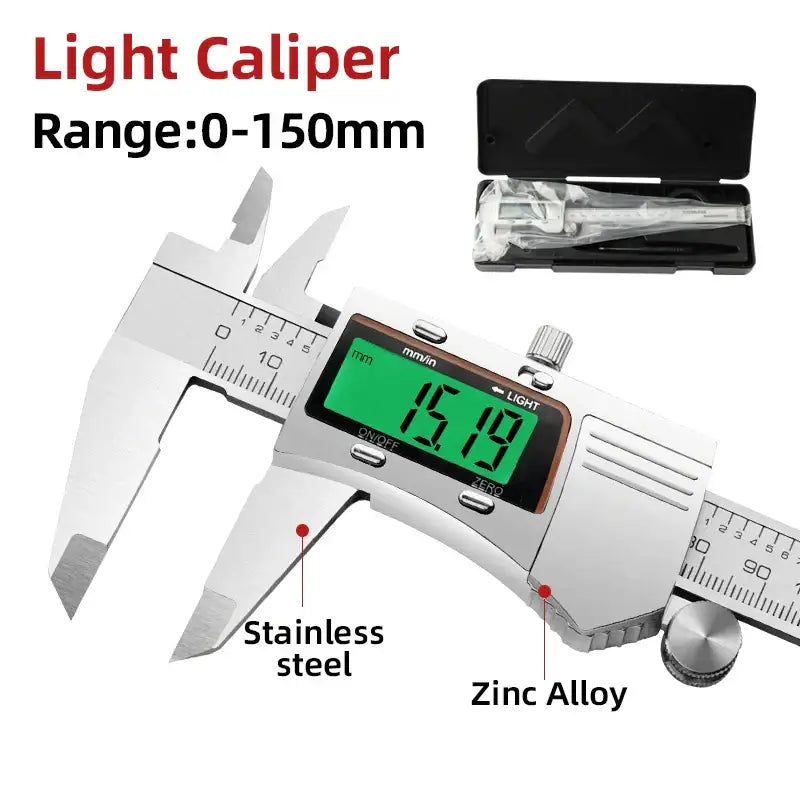 Professional Digital Pachometer & Vernier Caliper (different models available) - BOX Light Caliper / Metal Caliper - HBC