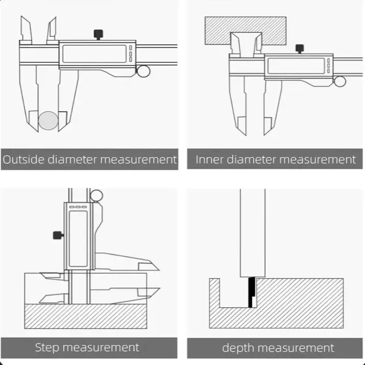 Professional Digital Pachometer & Vernier Caliper (different models available) - HBC