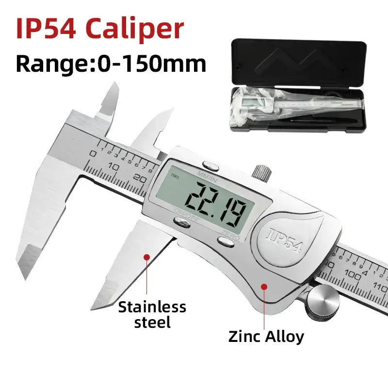 Professional Digital Pachometer & Vernier Caliper (different models available) - BOX IP54 Caliper / Metal Caliper - HBC