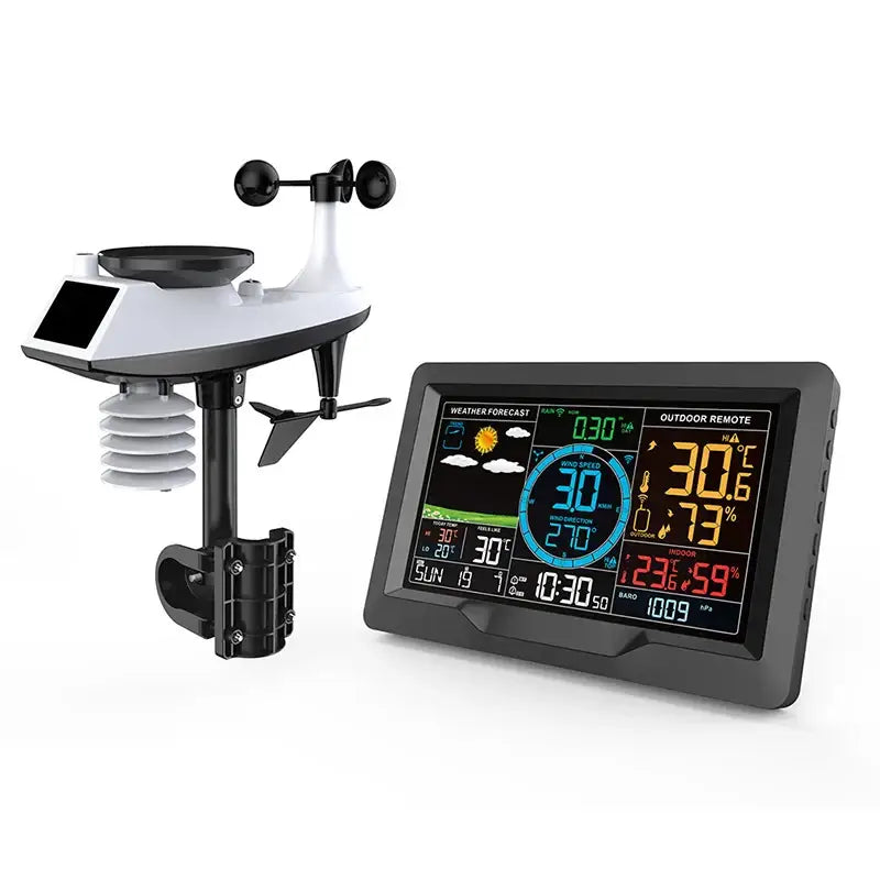 Professional Wireless Weather Station with Wind & Rain Sensors - HBC