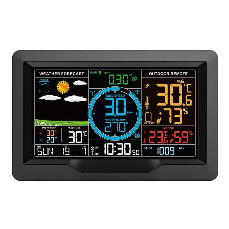 Professional Wireless Weather Station with Wind & Rain Sensors - HBC