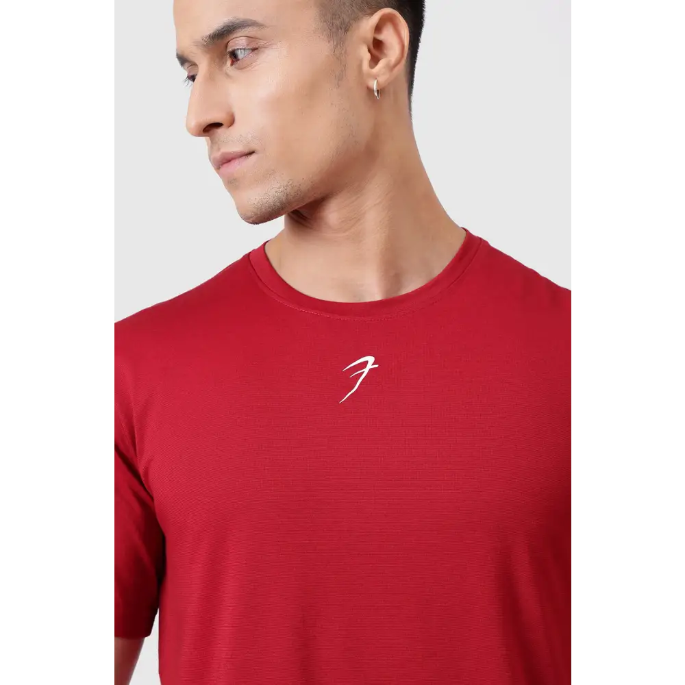 Pulse Running T-shirt Deep Red - Tshirts