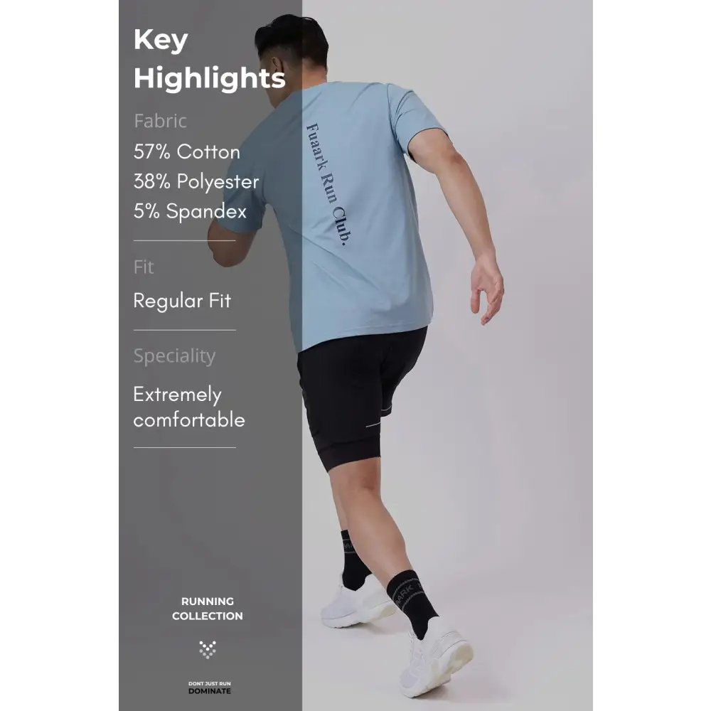 Pulse Running T-shirt Light Blue - Tshirts
