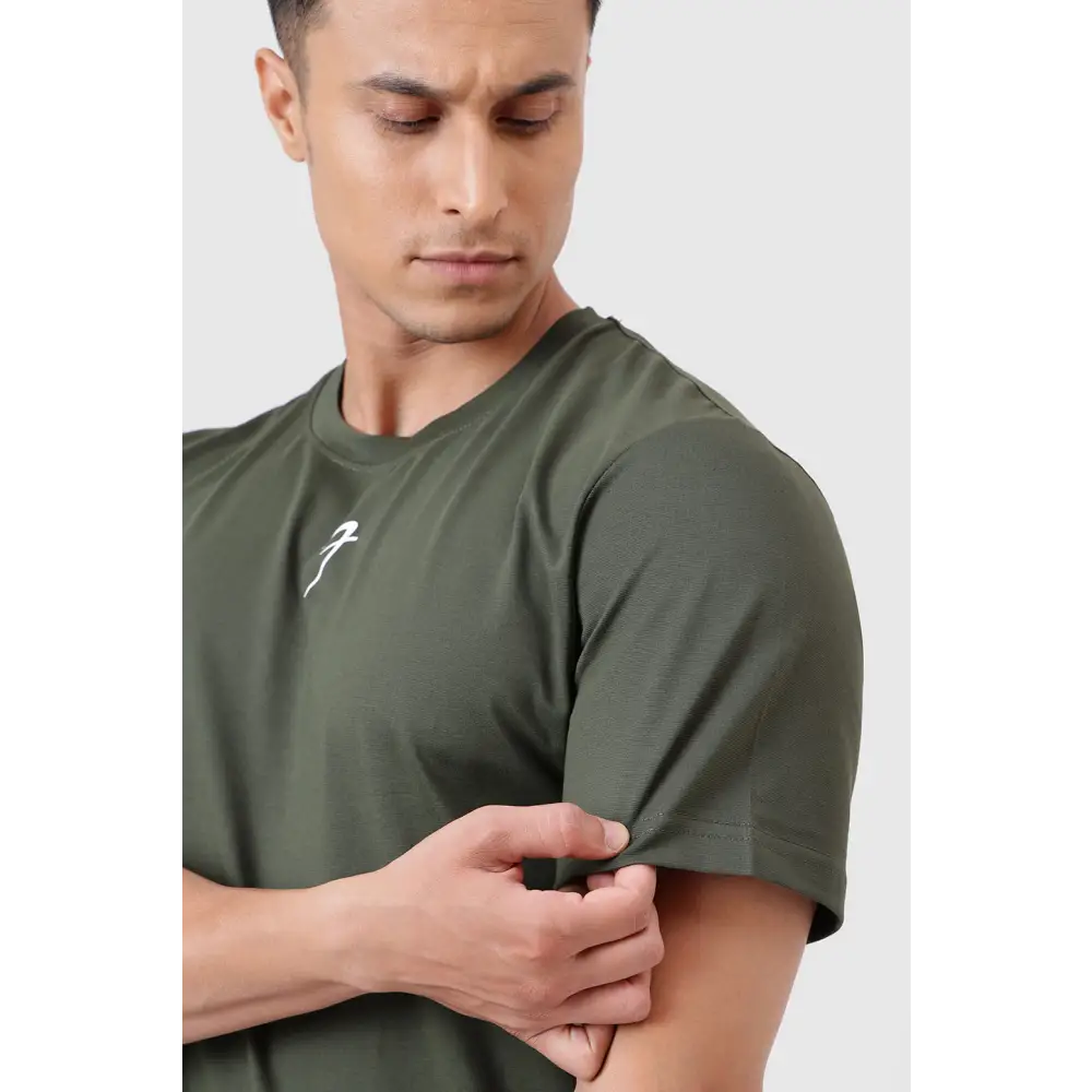 Pulse Running T-shirt Olive - Tshirts