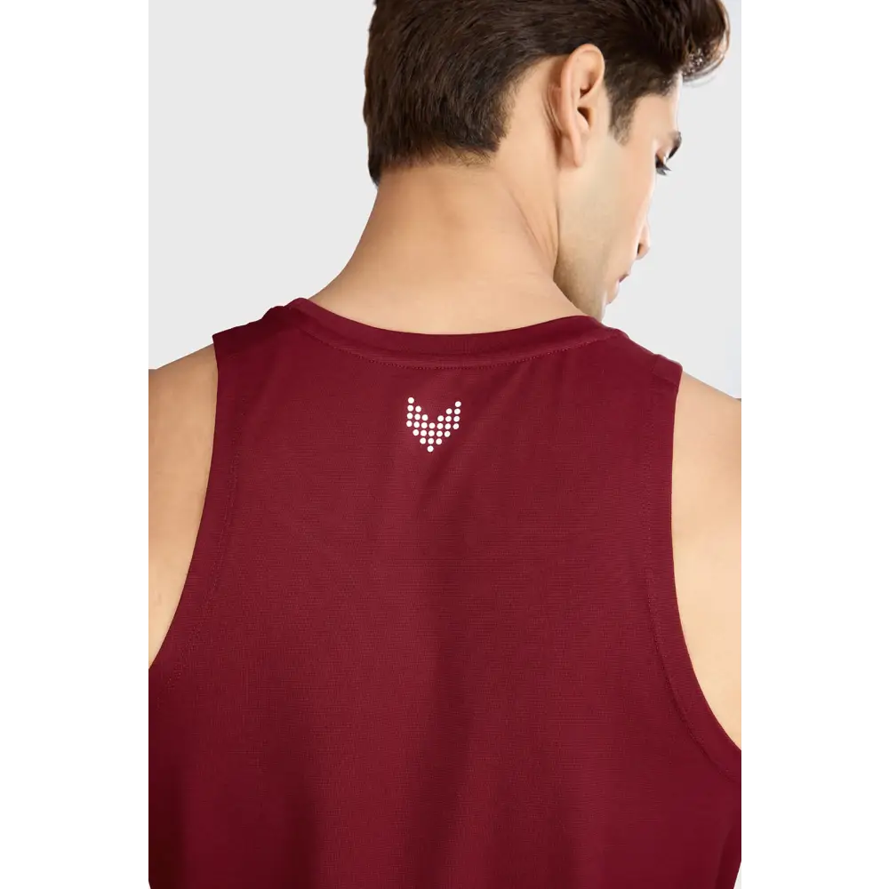 Pulse Running Tank Deep Red - Vest
