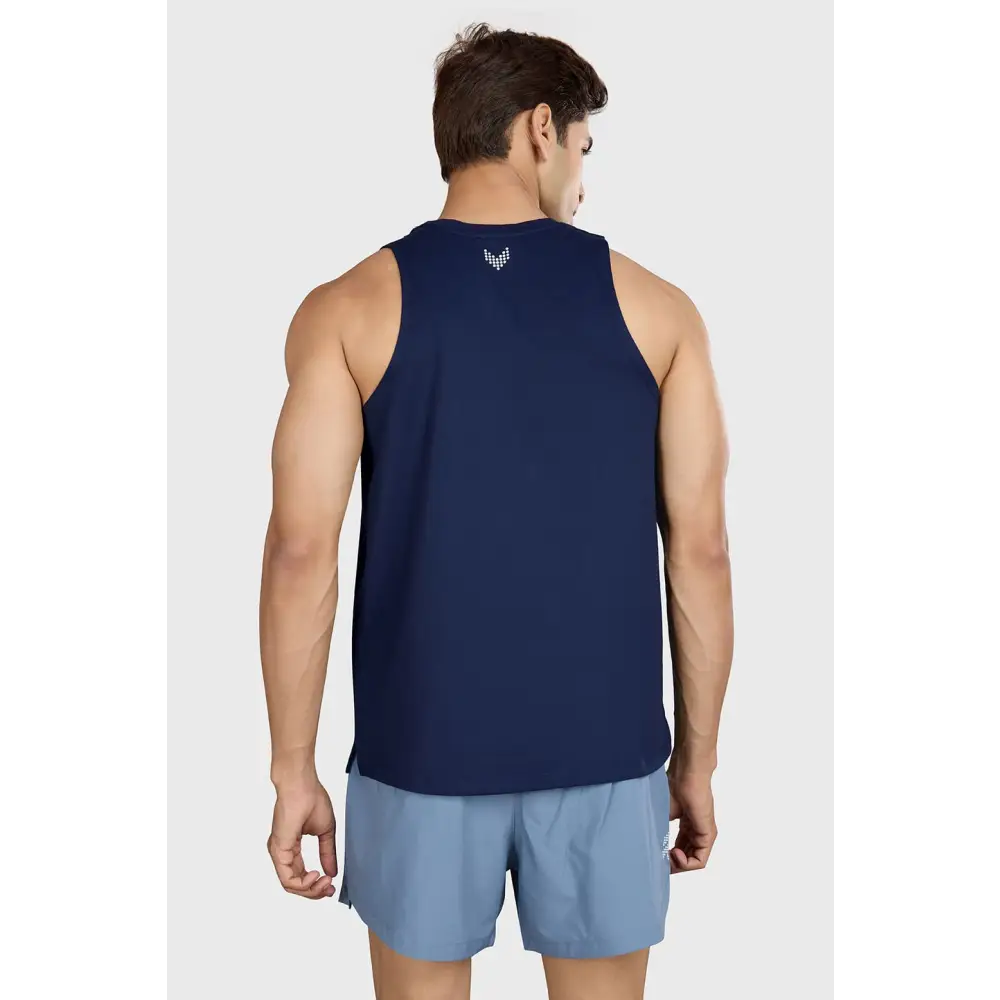 Pulse Running Tank Navy - Vest