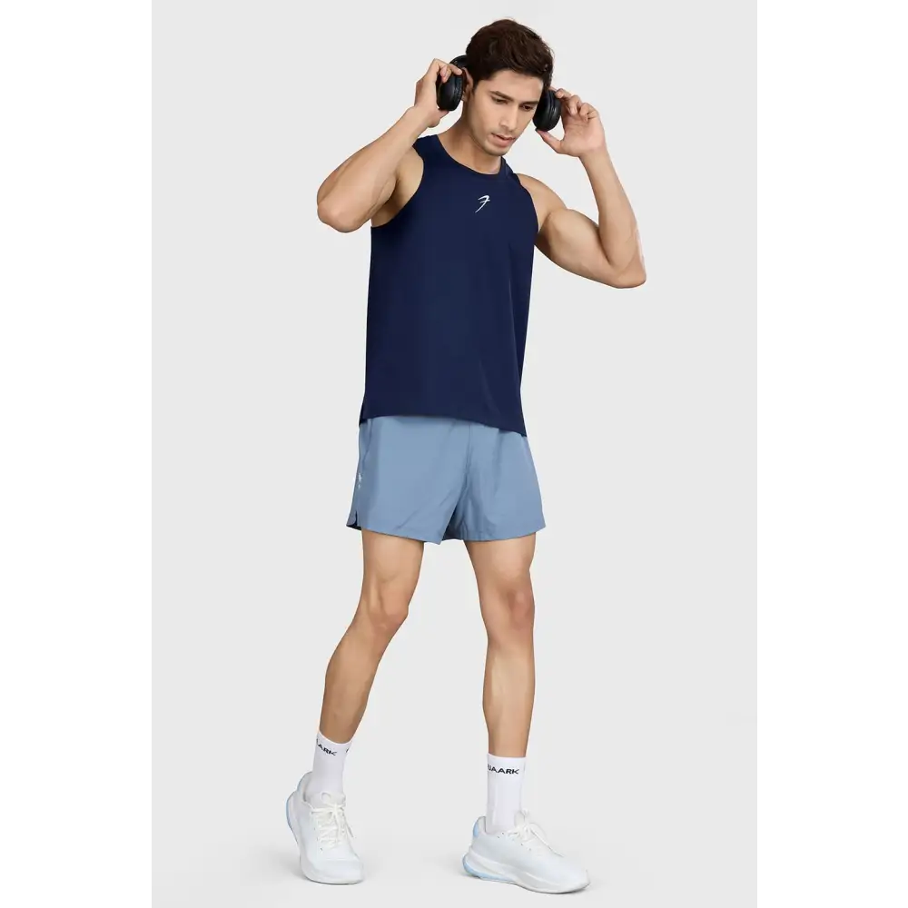 Pulse Running Tank Navy - Vest