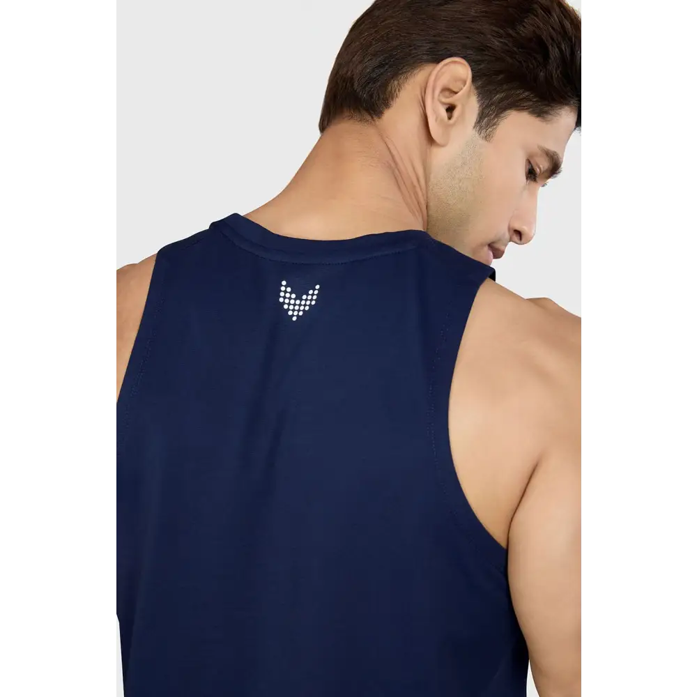 Pulse Running Tank Navy - Vest