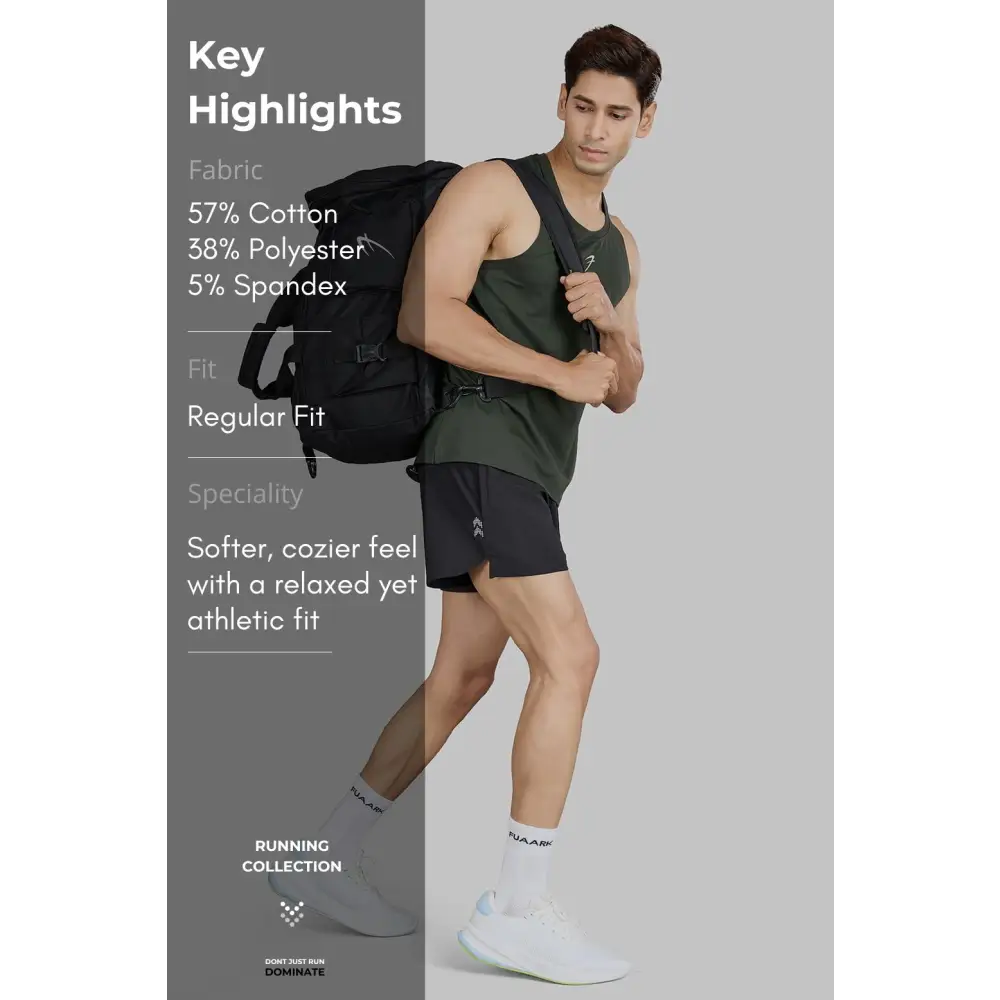 Pulse Running Tank Olive - Vest