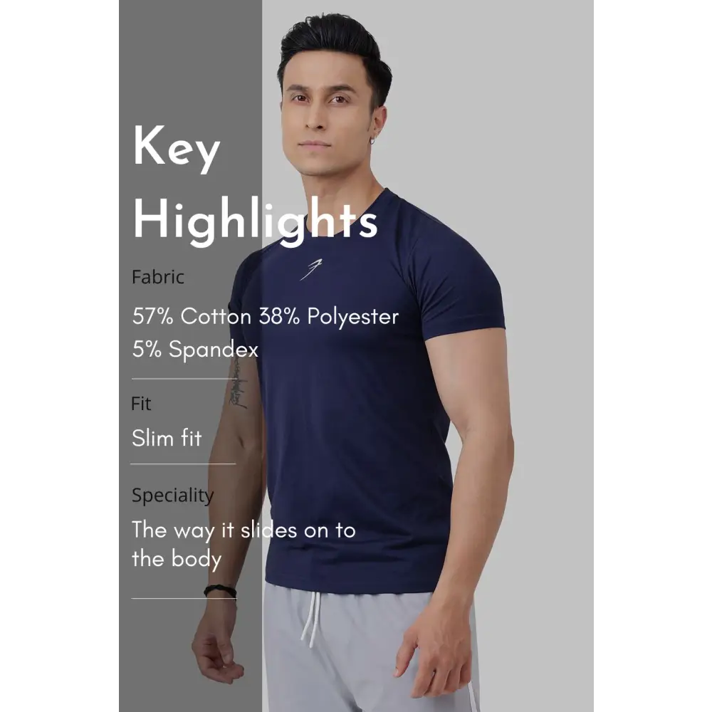 Pulse T-shirt Navy - Tshirts