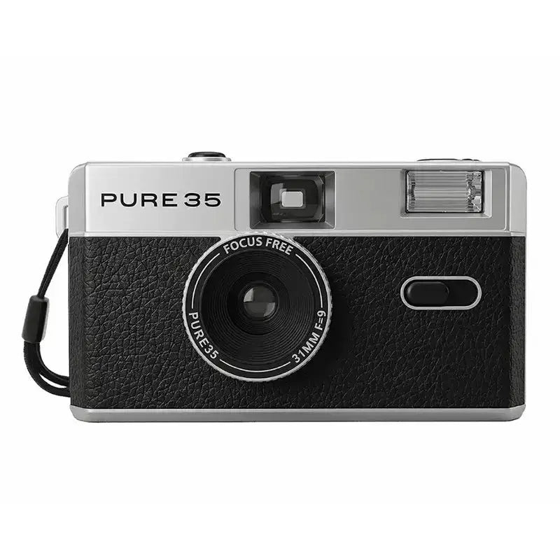 PURE35 Non-Disposable Retro Film Camera Manual With Flash Machine Replaceable Reusable Design - As Shown