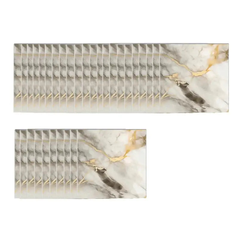 PVC Marble Wall & Floor Stickers – Self-Adhesive Waterproof - Pandora 30 Pcs - SS