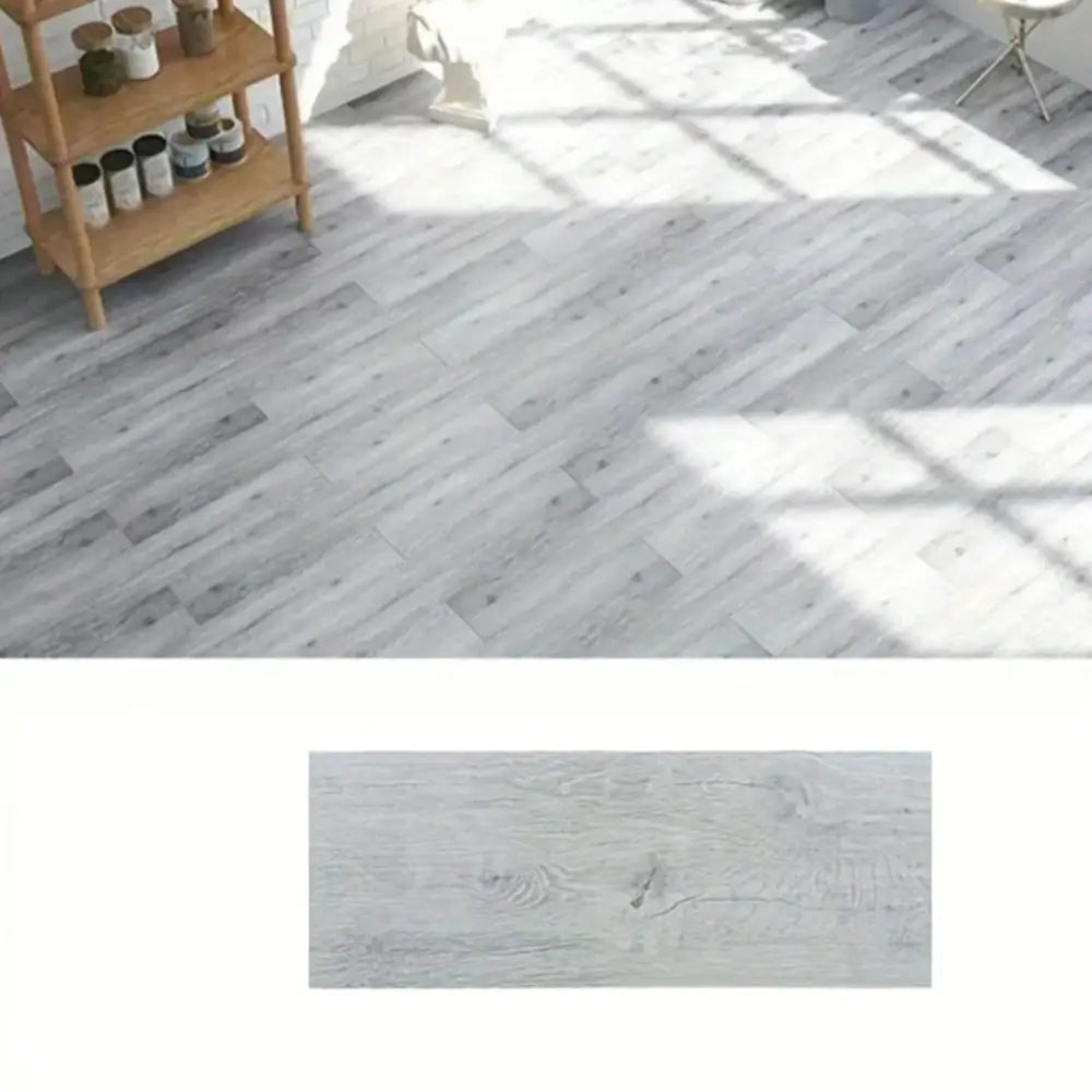PVC Wood Grain Self-Adhesive Floor Tiles – 40x15cm (10Pcs) (available in 8 designs) - W-81109-8 - SS
