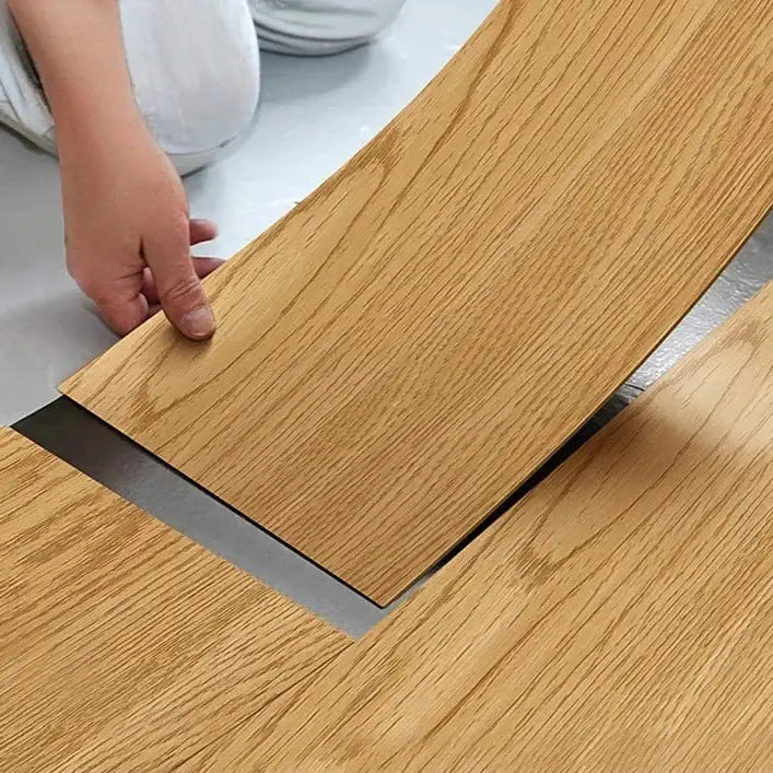 PVC Wood Grain Self-Adhesive Floor Tiles – 40x15cm (10Pcs) (available in 8 designs) - SS