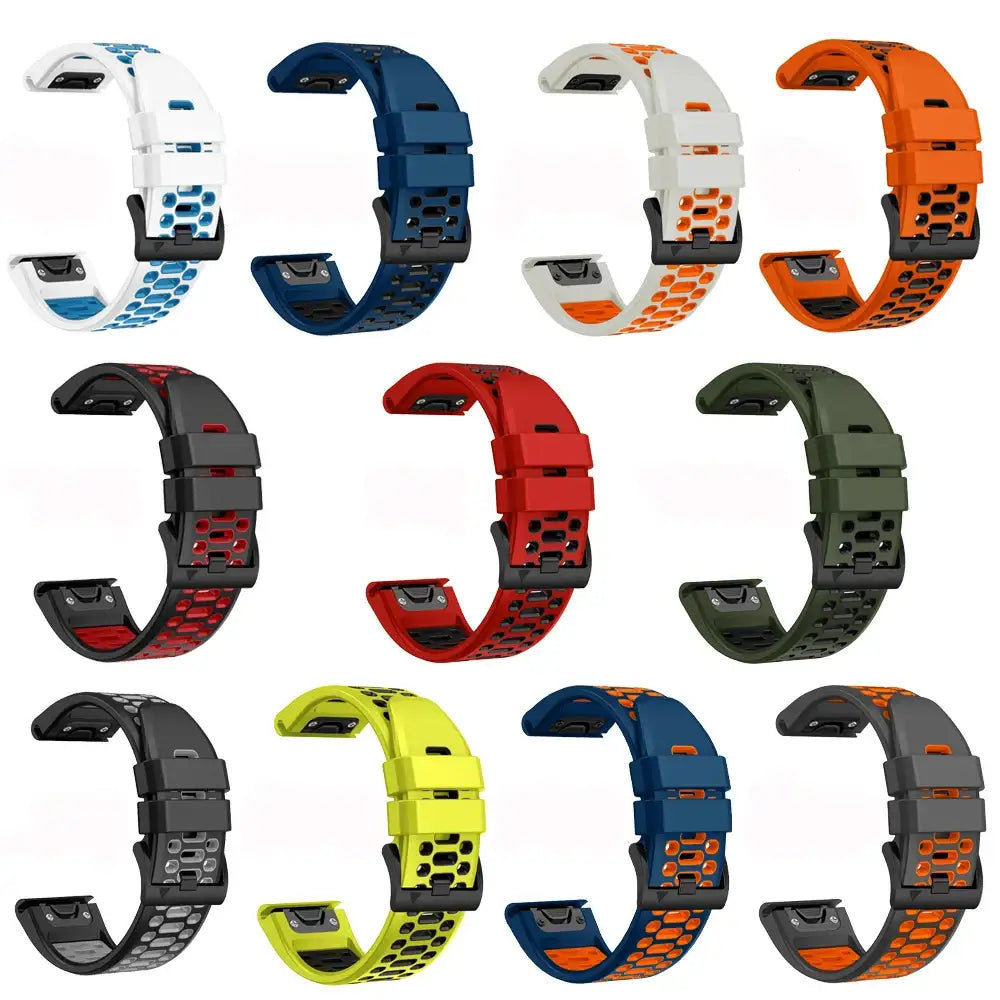Quick Fit Silicone Strap for the Garmin Fenix 7X & 7X Pro (available in 12 colours) - TWS