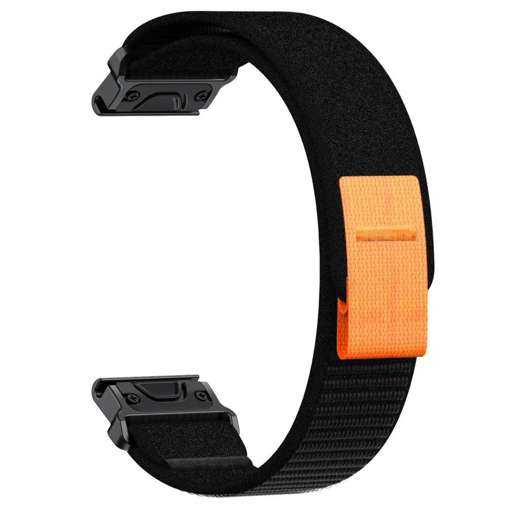 QuickFit Nylon Strap for the Garmin Instinct/Fenix Series (2 sizes & 6 colours available) - Black / 26mm - TWS