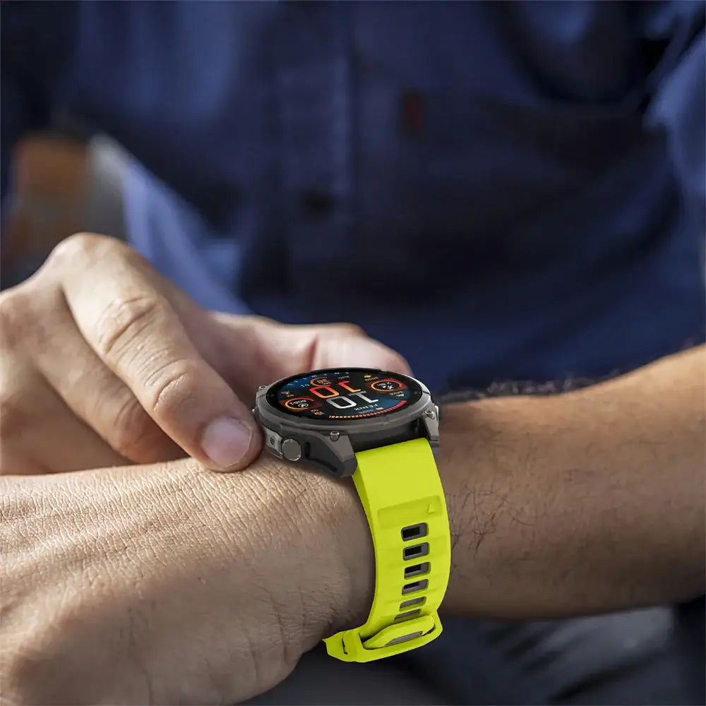 QuickFit Silicone Sports Strap for the Garmin (22mm/26mm) (wide compatibility & 22 colours) - TWS
