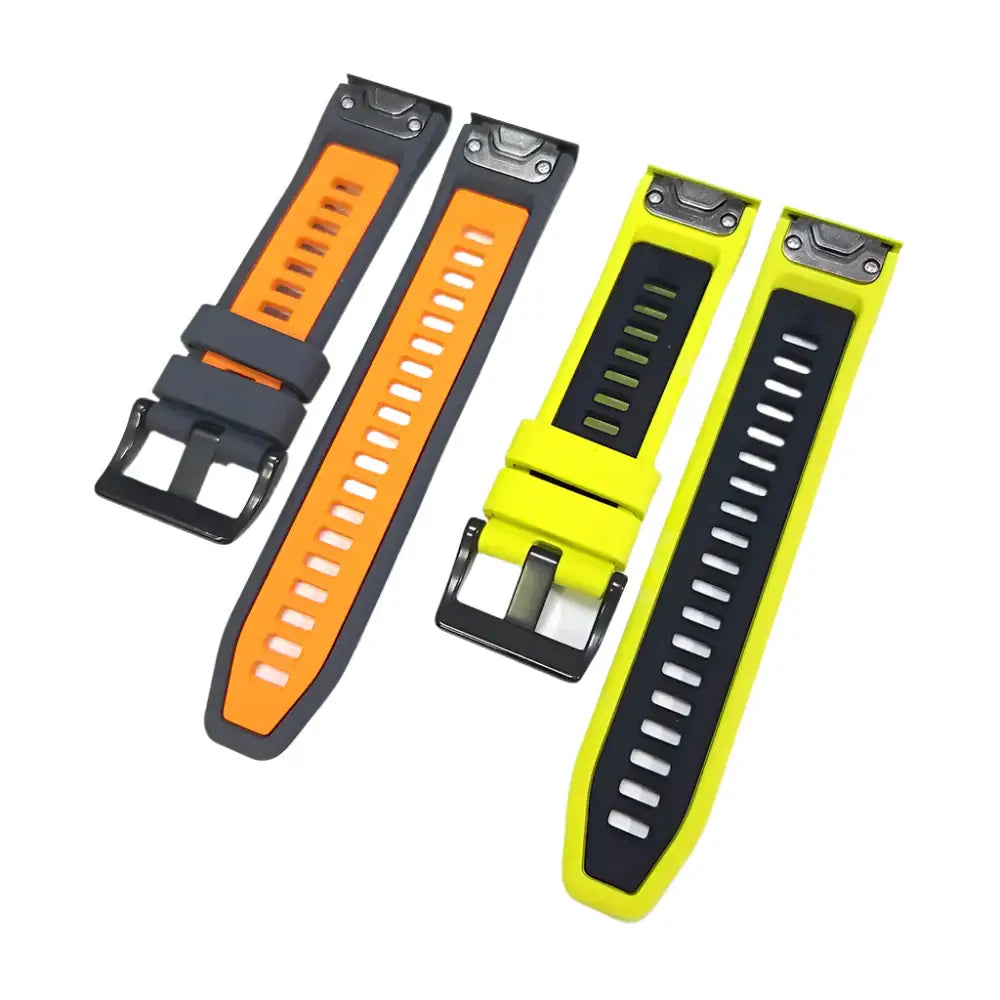 QuickFit Silicone Sports Strap for the Garmin (22mm/26mm) (wide compatibility & 22 colours) - TWS