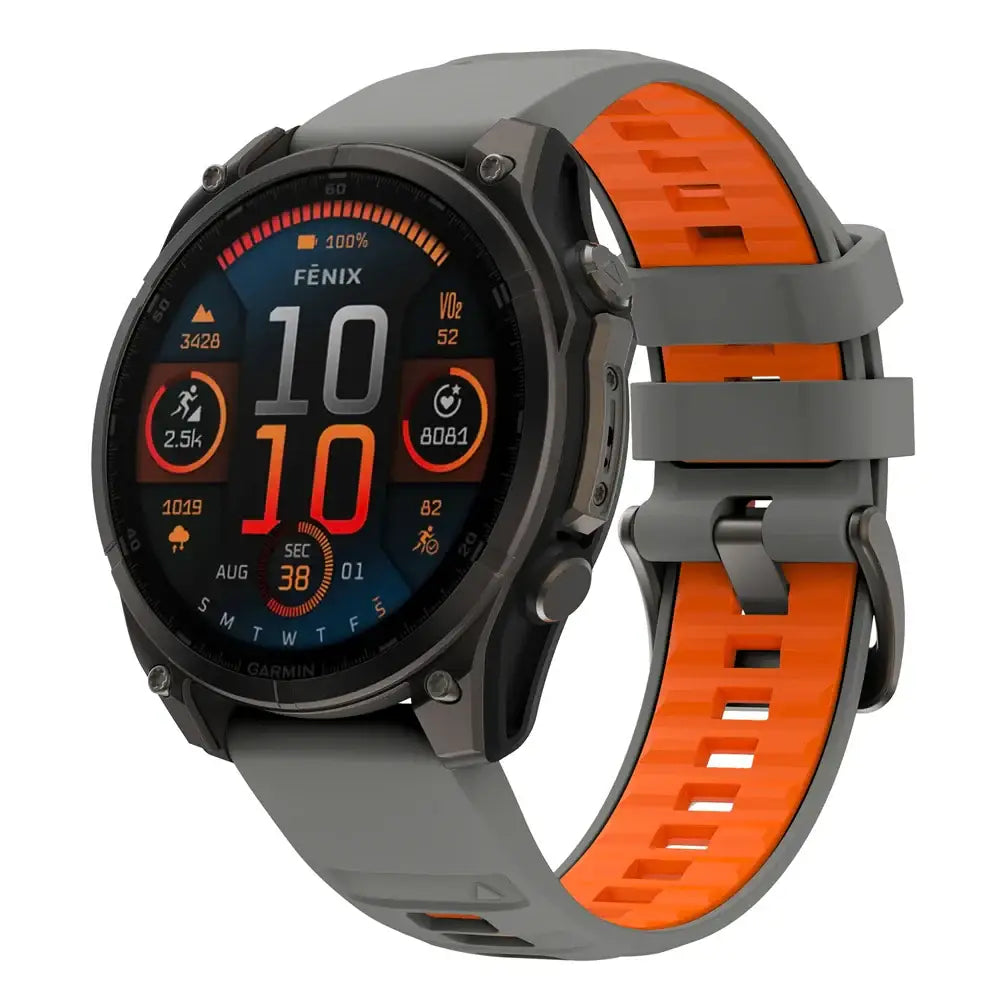 QuickFit Silicone Sports Strap for the Garmin (22mm/26mm) (wide compatibility & 22 colours) - TWS