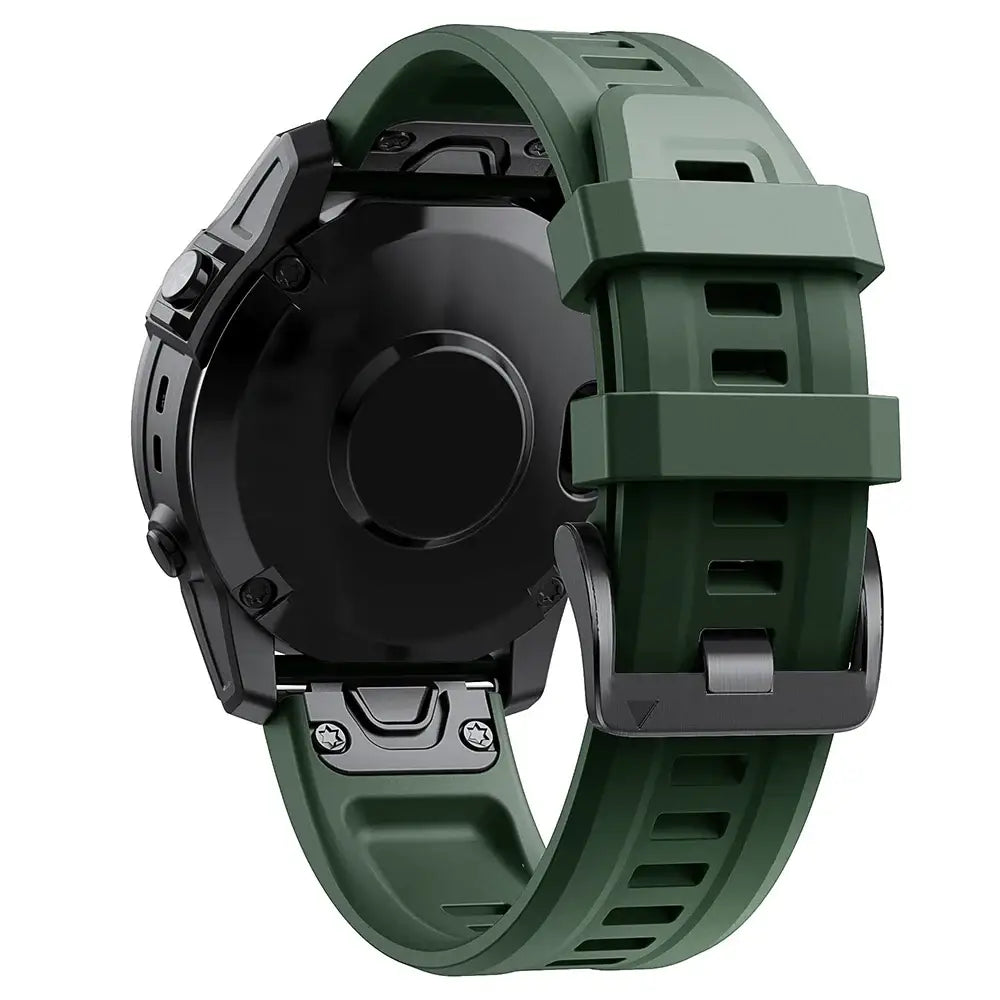 QuickFit Silicone Strap for th Garmin Instinct 2 (available in 12 colours) - Army Blue / 22mm - Instinct 2 - TWS