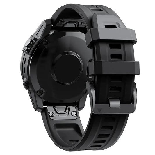 QuickFit Silicone Strap for th Garmin Instinct 2 (available in 12 colours) - Black / 22mm - Instinct 2 - TWS