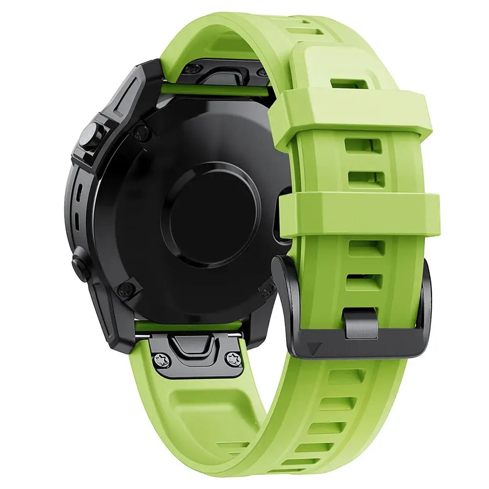 QuickFit Silicone Strap for the Garmin Approach S62 (available in 12 colours) - Green / 22mm - Approach S62 - TWS