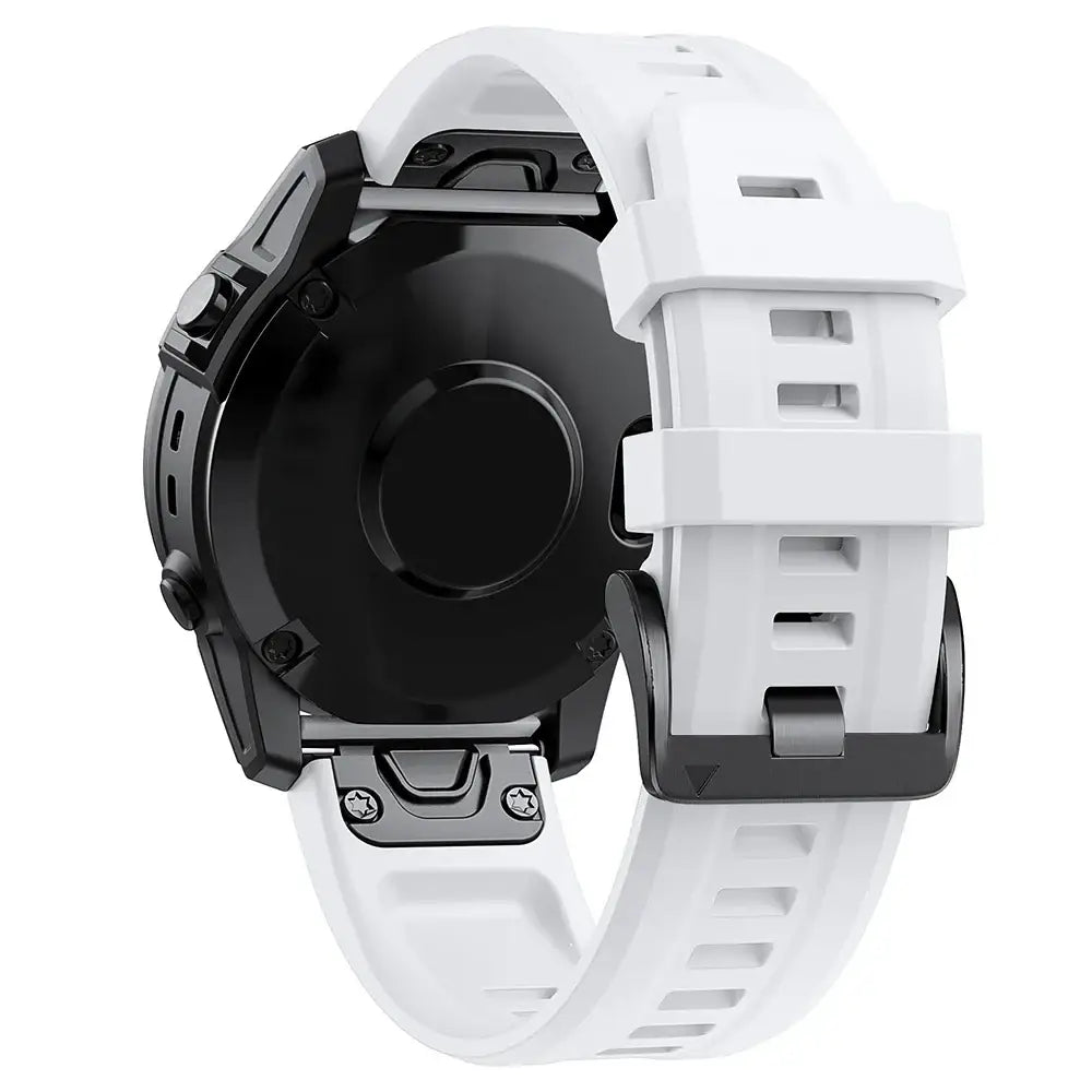 QuickFit Silicone Strap for the Garmin Approach S62 (available in 12 colours) - White / 22mm - Approach S62 - TWS