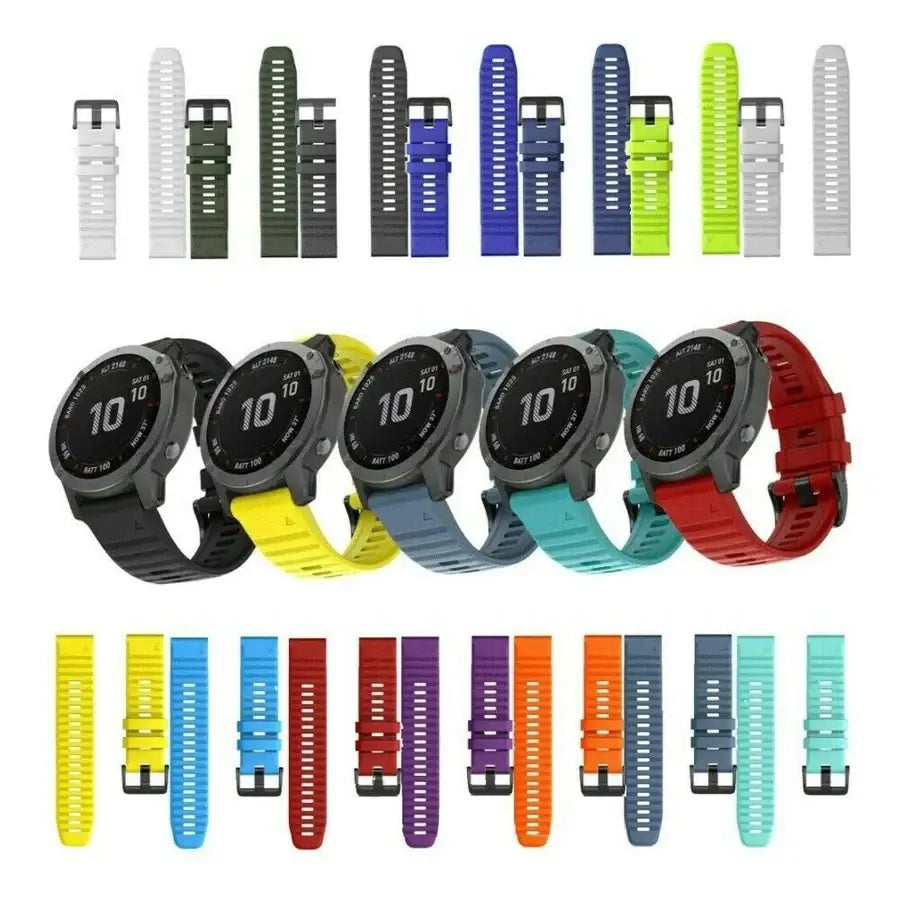 QuickFit Silicone Strap for the Garmin Descent MK1/MK2/MK2i Enduro/2 Tactix Delta (26mm) (10 colours available) - TWS