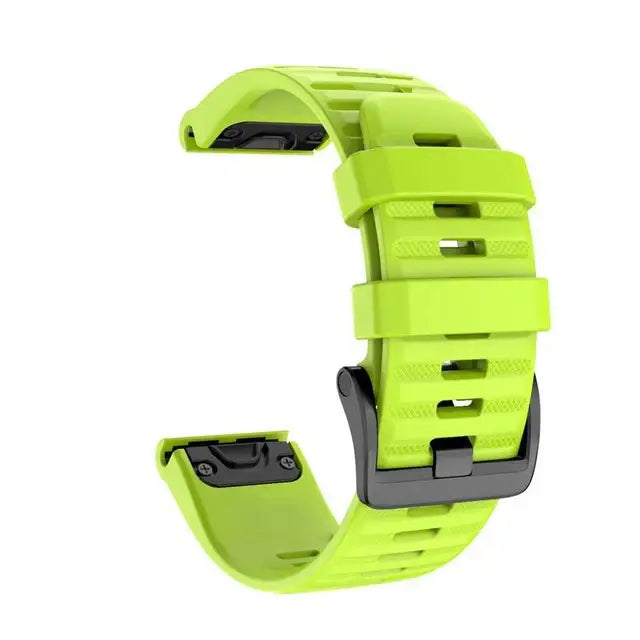 QuickFit Silicone Strap for the Garmin Descent MK1/MK2/MK2i Enduro/2 Tactix Delta (26mm) (10 colours available) - Green