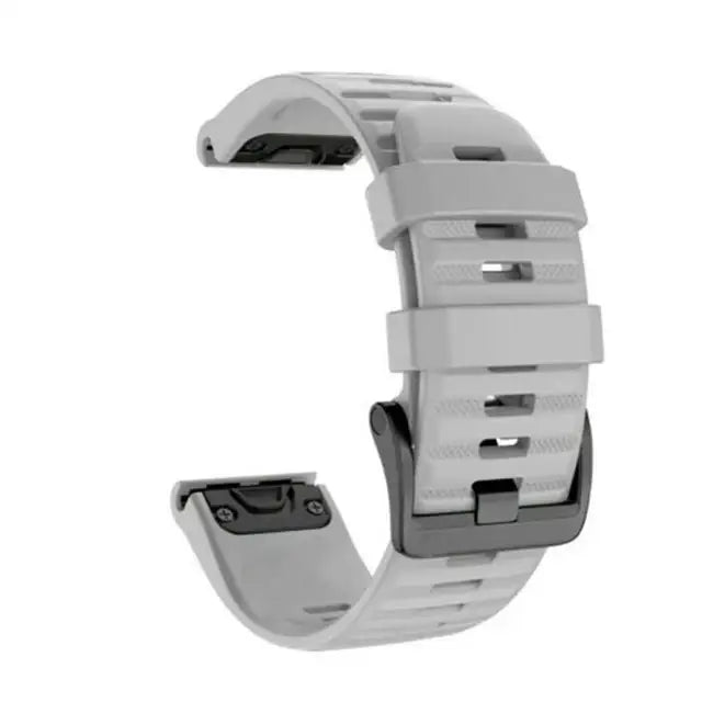 QuickFit Silicone Strap for the Garmin Descent MK1/MK2/MK2i Enduro/2 Tactix Delta (26mm) (10 colours available) - Grey