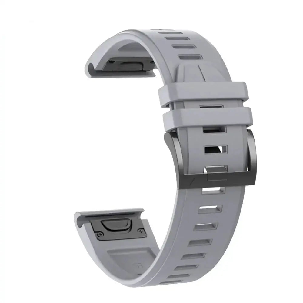 QuickFit Silicone Strap for the Garmin Flagship Models (2 sizes & 46 colours available) - Gray / 26mm - TWS