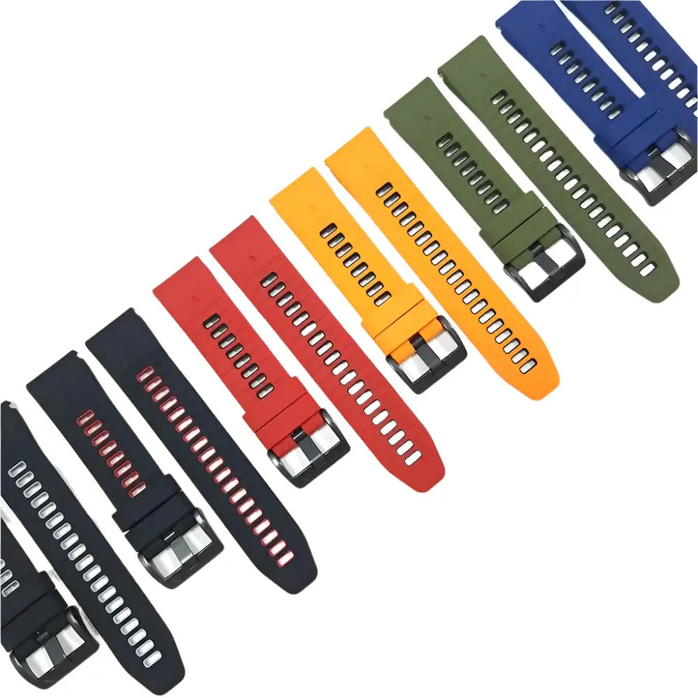QuickFit Silicone Strap for the Garmin Flagship Models (2 sizes & 46 colours available) - TWS