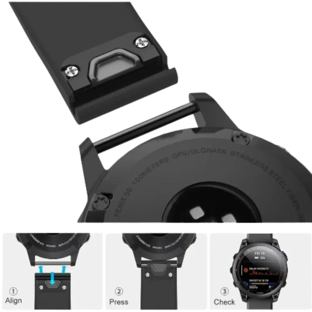 QuickFit Silicone Strap for the Garmin Forerunner 955 & 965 (available in 12 colours) - TWS