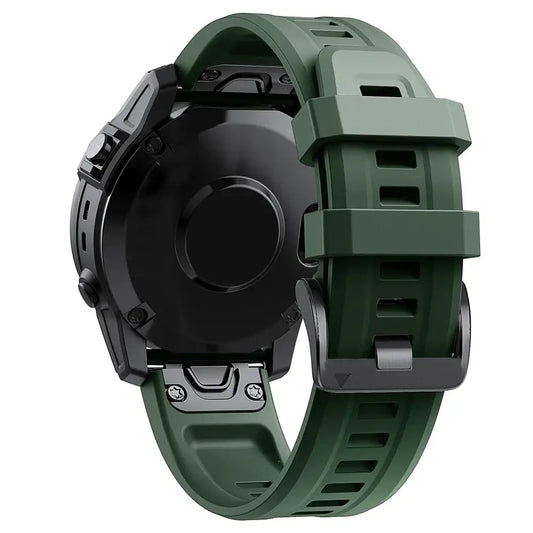 QuickFit Silicone Strap for the Garmin Forerunner 955 & 965 (available in 12 colours) - Army Blue / Garmin Forerunner