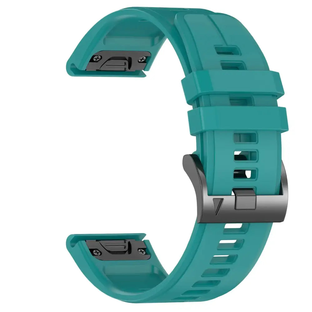 Quickfit Silicone Strap for the Garmin Watch Series (available of various range of models and 46 colours) - style2 Blue