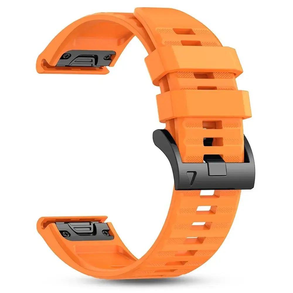 Quickfit Silicone Strap for the Garmin Watch Series (available of various range of models and 46 colours) - style1