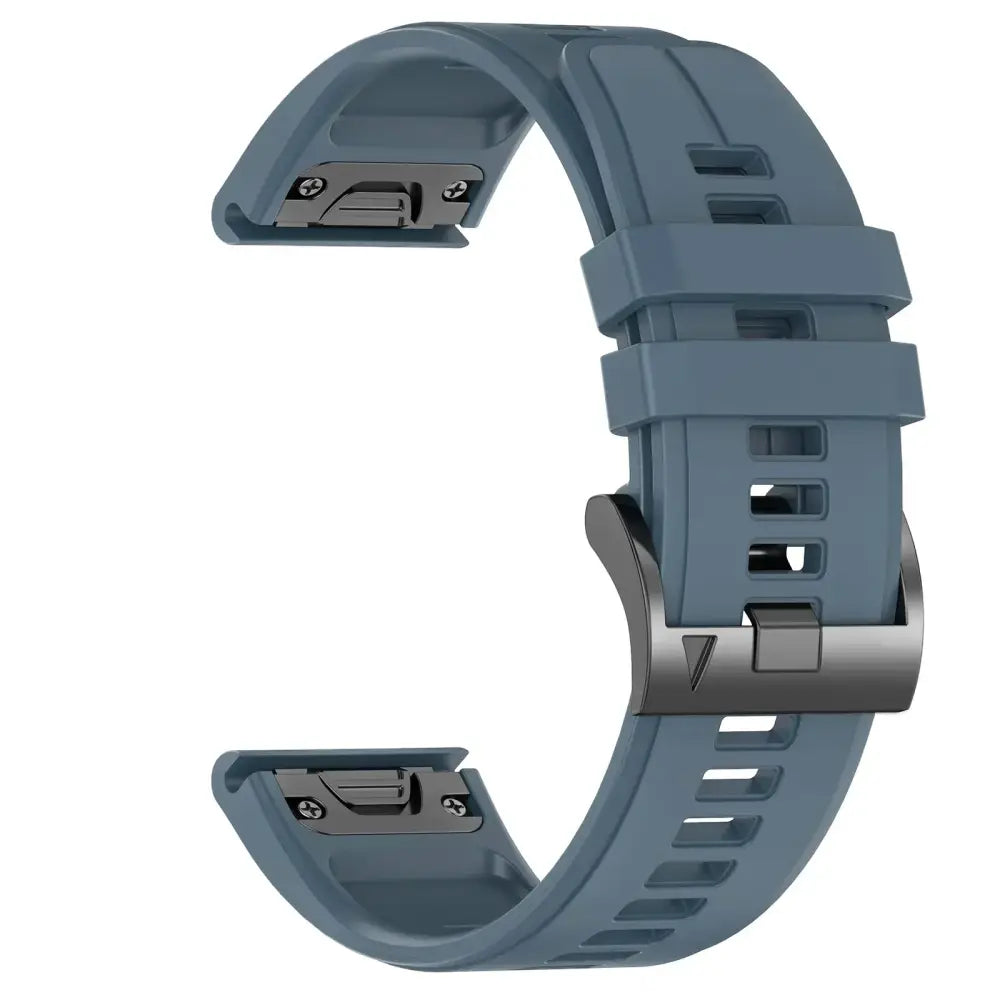 Quickfit Silicone Strap for the Garmin Watch Series (available of various range of models and 46 colours) - style2 Dark