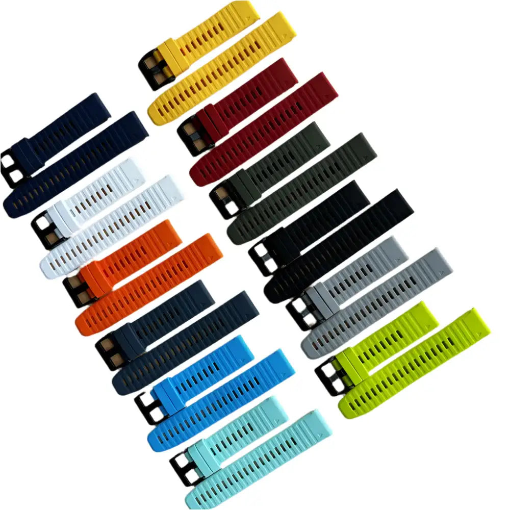 Quickfit Silicone Strap for the Garmin Watch Series (available of various range of models and 46 colours) - TWS