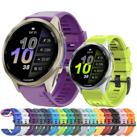 Quickfit Silicone Strap for the Garmin Watch Series (available of various range of models and 46 colours) - TWS