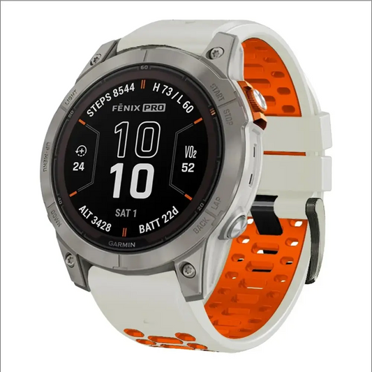 Quickfit Silicone Watch Band for a Range of Garmin Watches (26mm) (See list of models in the description) - TWS