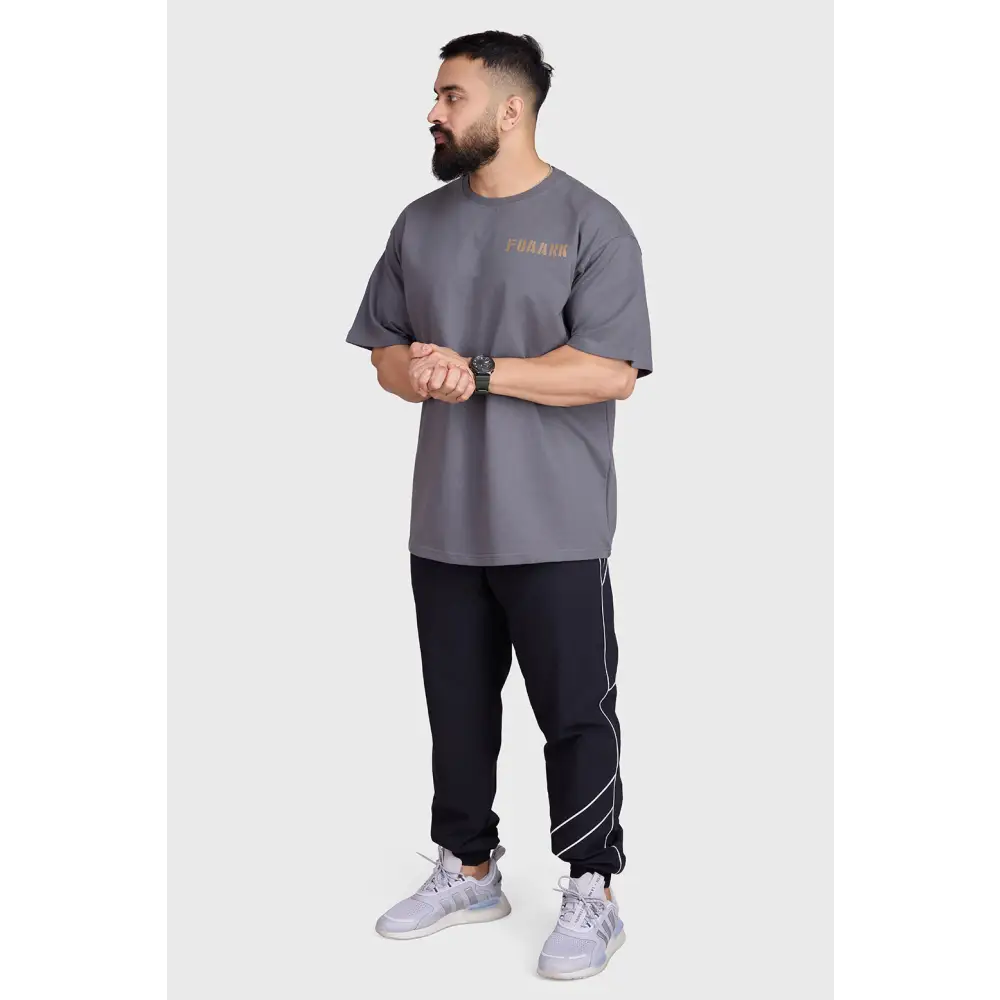 Rage Oversized T-shirts Charcoal