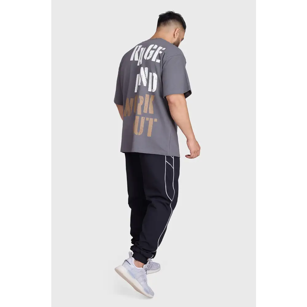 Rage Oversized T-shirts Charcoal