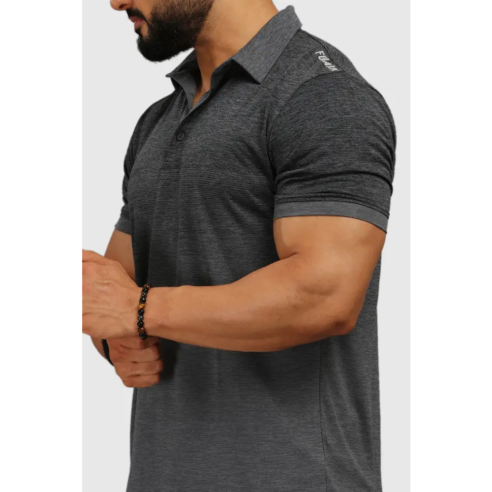 Raw Polo Regular Fit T-shirt Grey