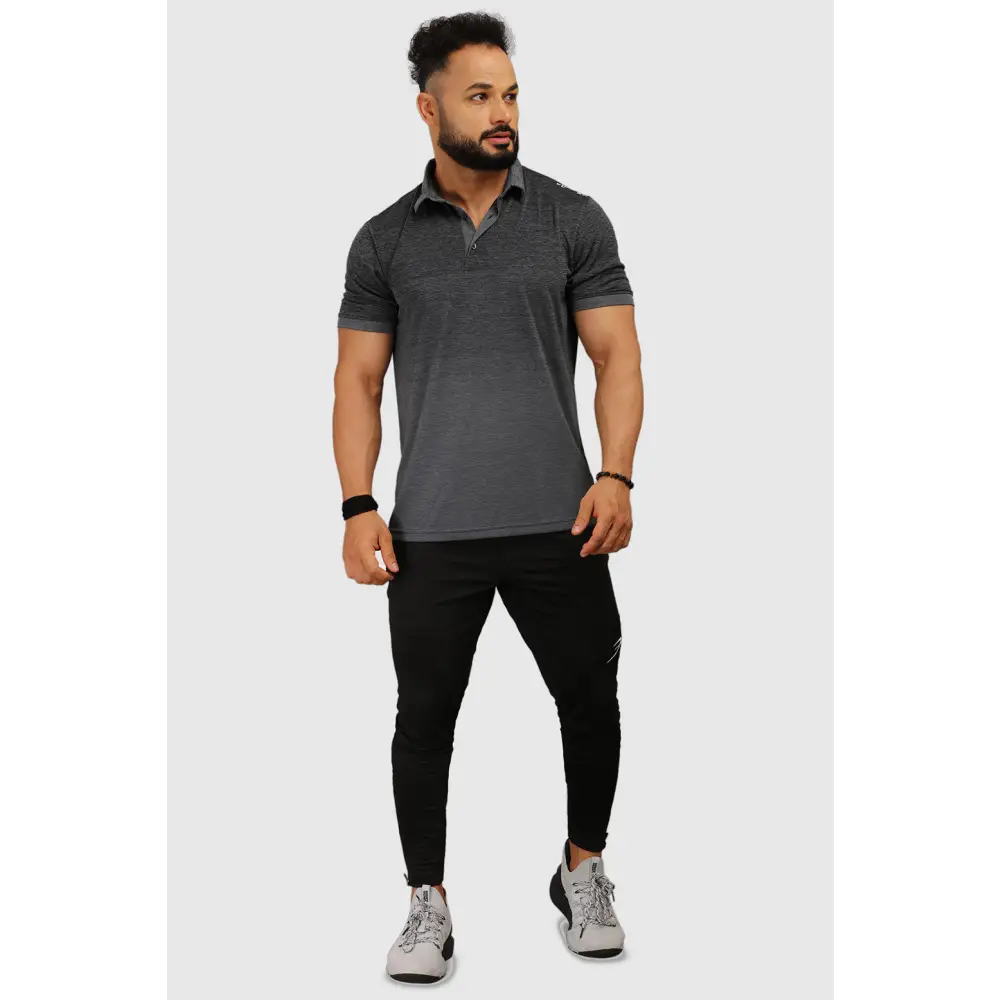 Raw Polo Regular Fit T-shirt Grey