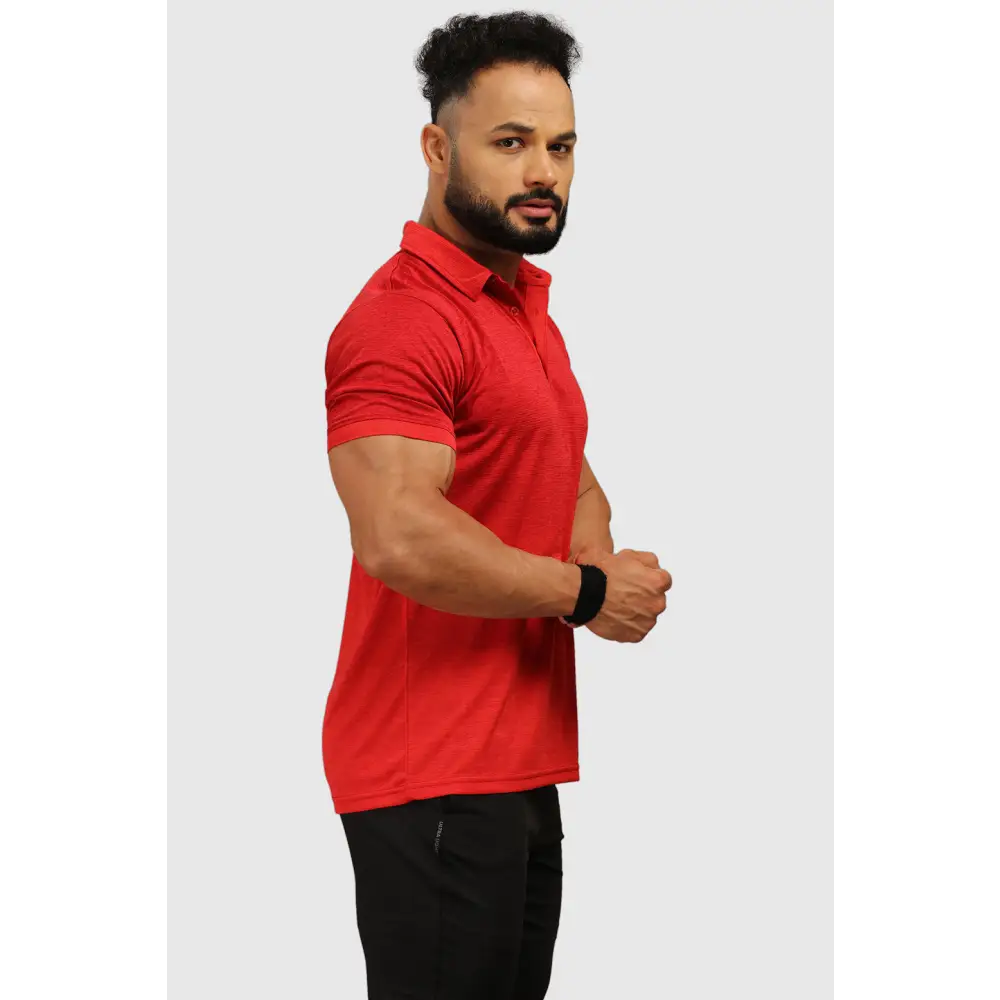 Raw Polo Regular Fit T-shirt Red
