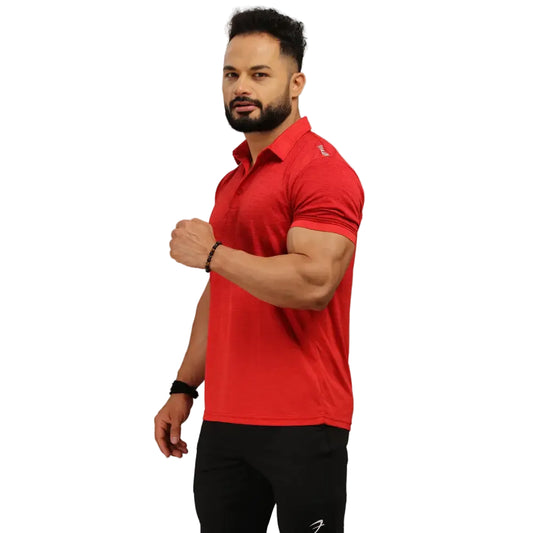 Raw Polo Regular Fit T-shirt Red