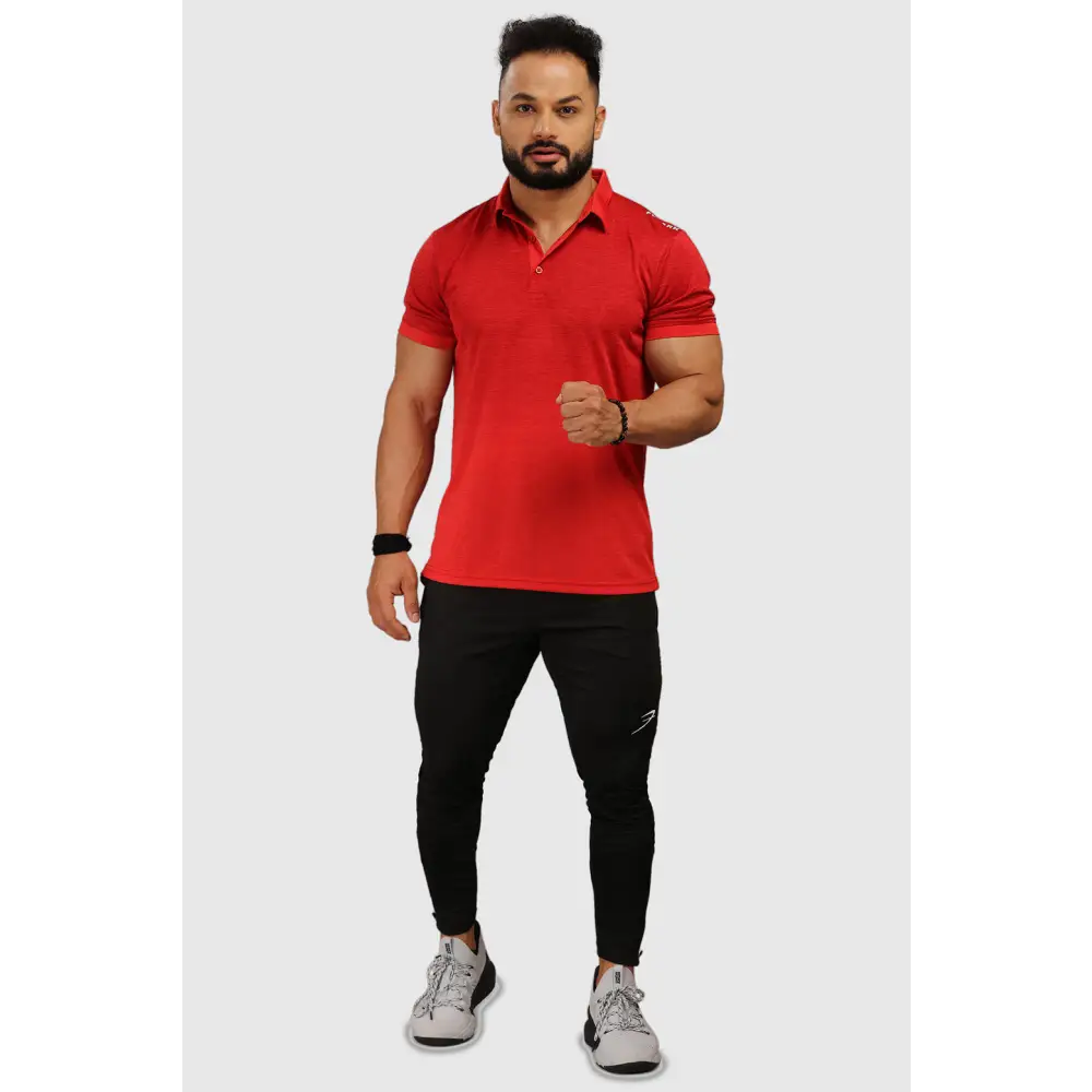 Raw Polo Regular Fit T-shirt Red