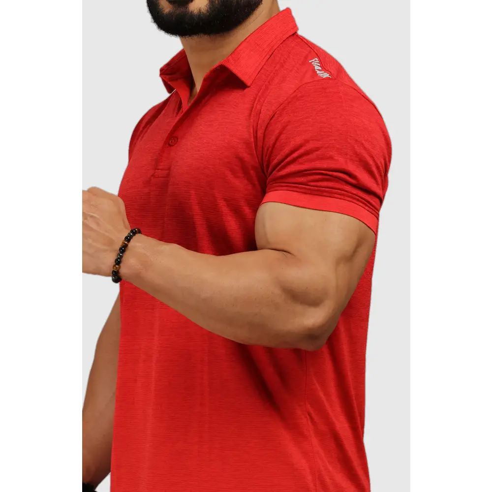 Raw Polo Regular Fit T-shirt Red