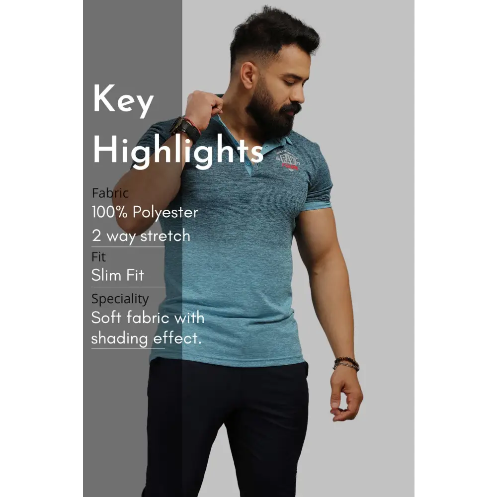 Raw Polo Slim Fit T-shirt Blue